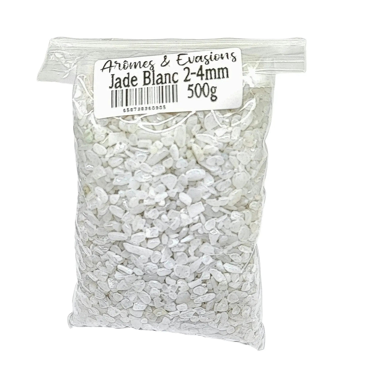 Stone - Tumbled Chips - White Jade - 2 to 4mm 500 g
