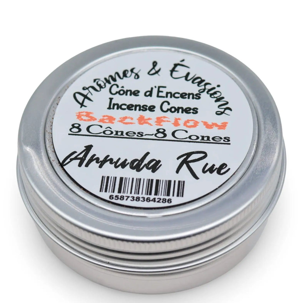 Incense - Backflow Cones - Arruda Rue - 8 Cones