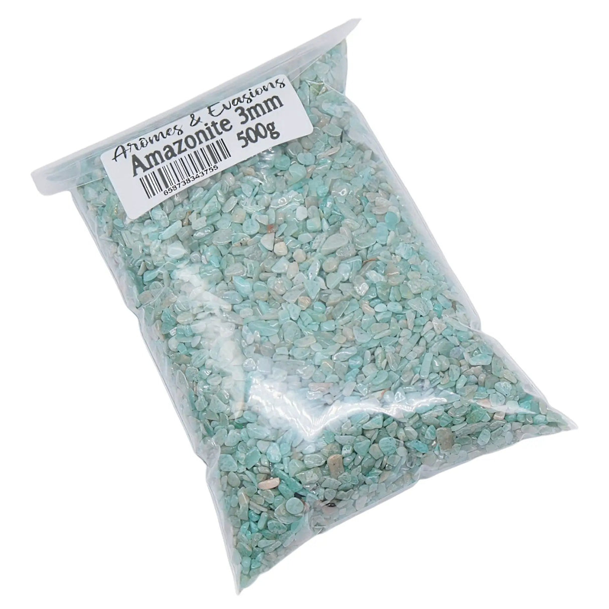 Stone - Rough Chips - Amazonite - 3mm 500 g