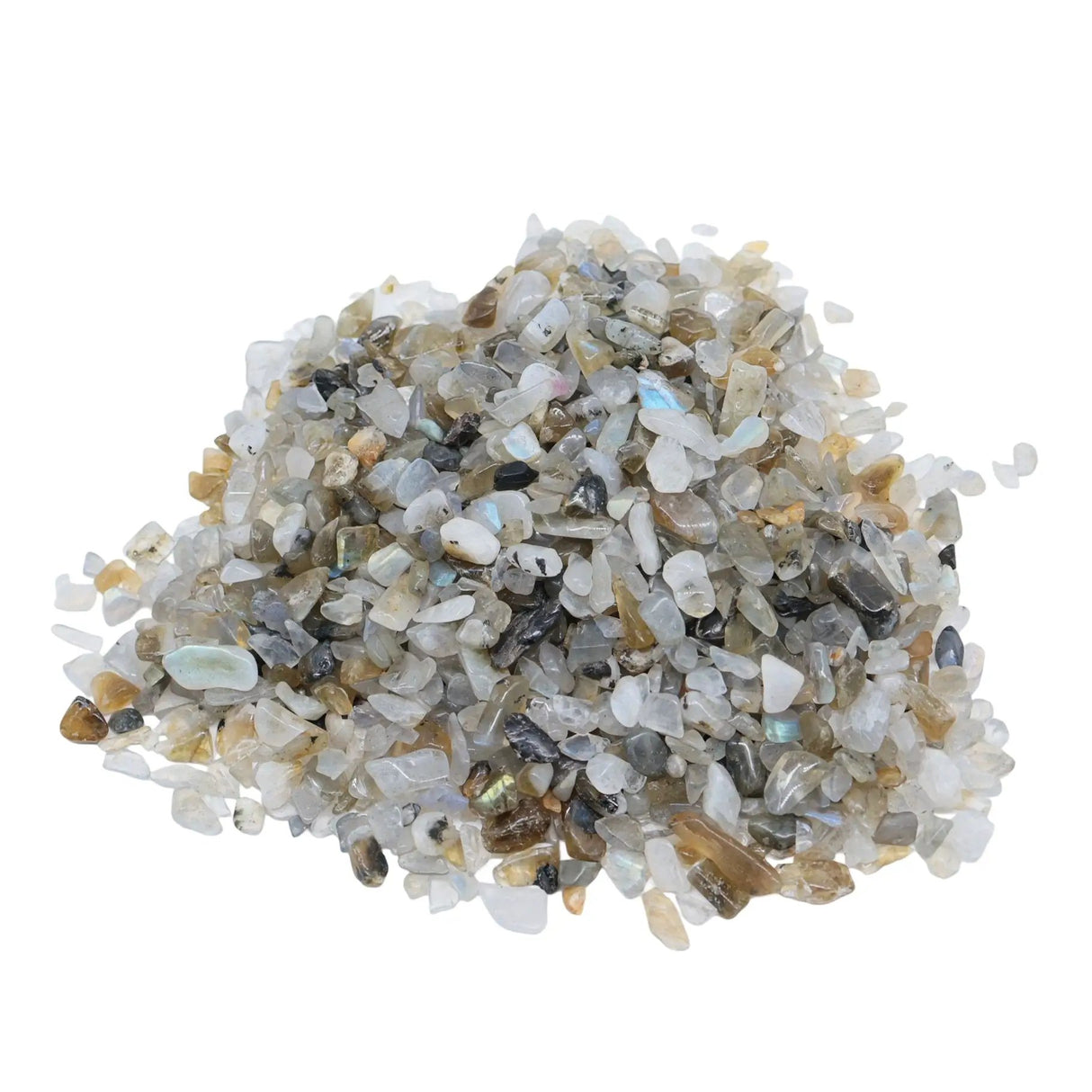 Stone - Tumbled Chips - Labradorite - 2 to 4mm 10 g