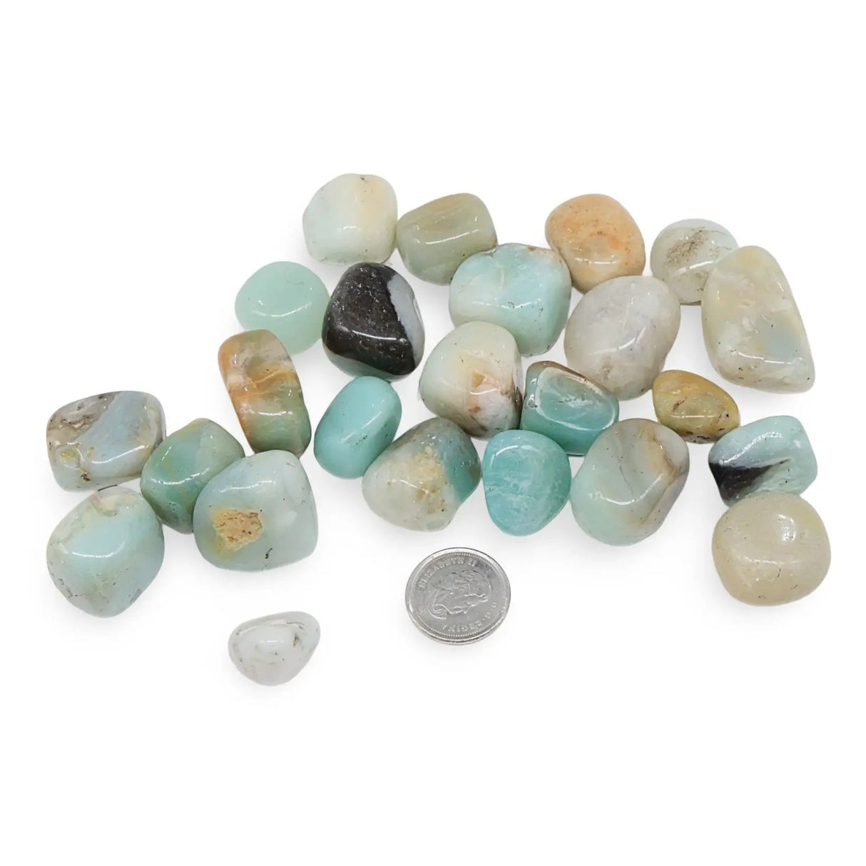 Stone - Flower Amazonite - Tumbled