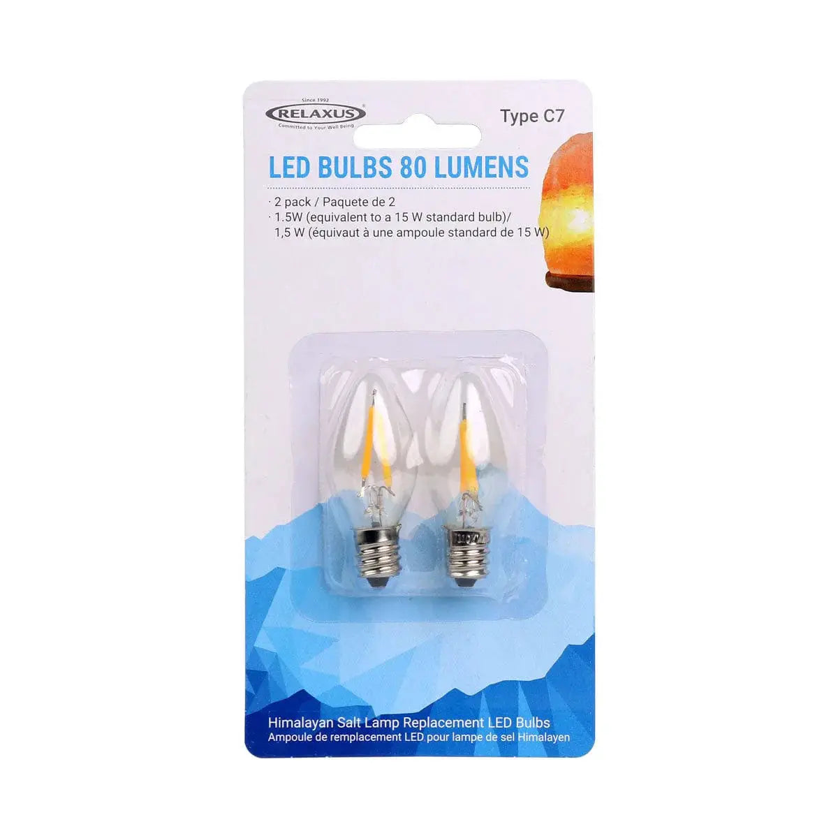 Home Decor - Himalayan Salt Lamp - Replacement Clear Bulbs 15 W Clear Bulb – Pack of 2