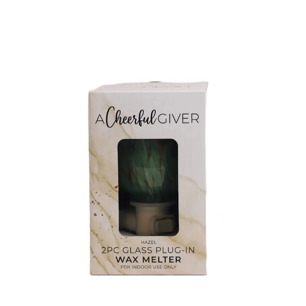 Diffuser - Electric Oil & Wax Cube Burner - Hazel Glass - Plug-In
