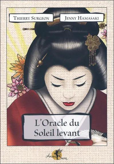 Astro Tarot Oracle deck featuring a geisha in a red kimono; L'Oracle du Soleil levant, French version, Pür Sérénité