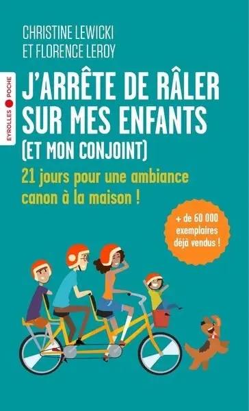 Livre J'arrête de râler sur mes enfants (et mon conjoint), couverture turquoise