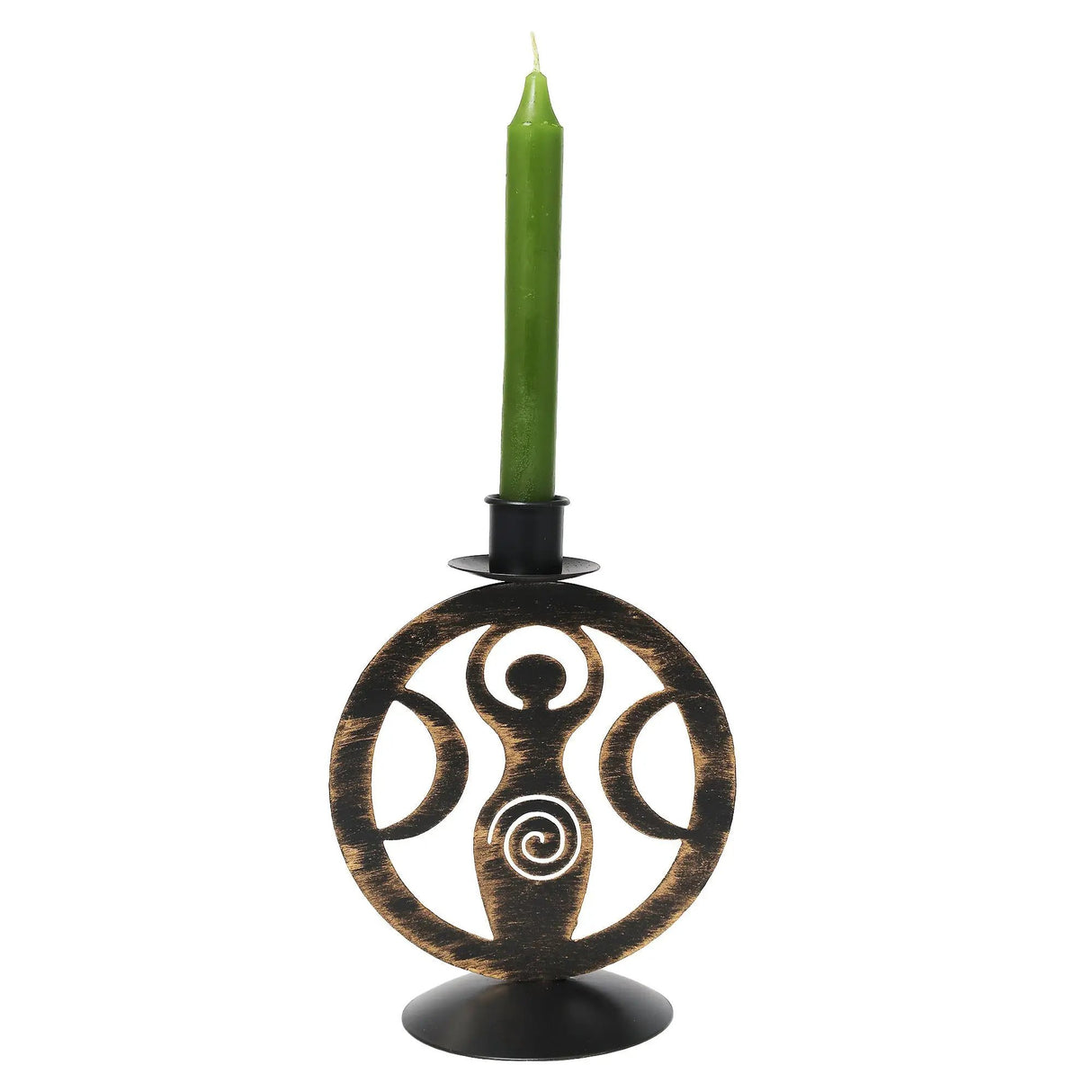 Candle Holder - Metal - Goddess 6"