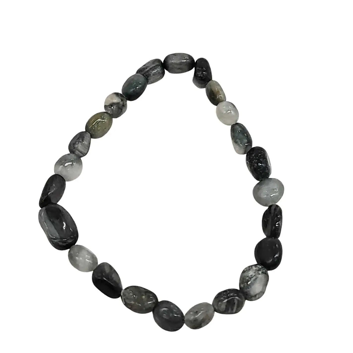 Bracelet - Blue Tiger Eye - Small Natural Shape Stones