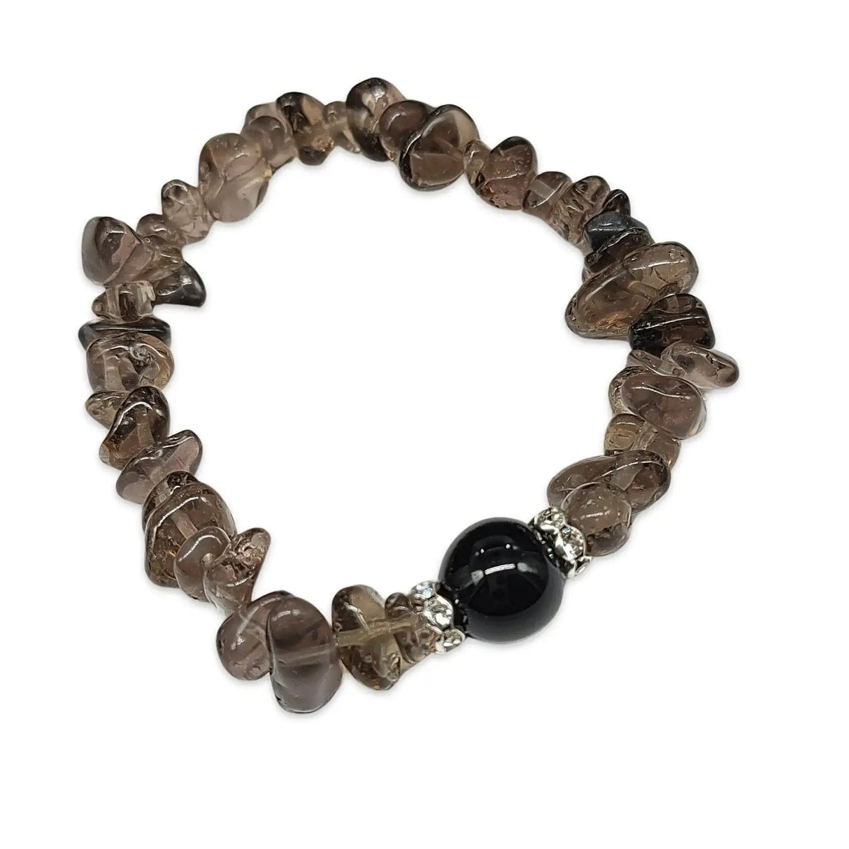 Bracelet - Smoky Quartz - Chips & Bead