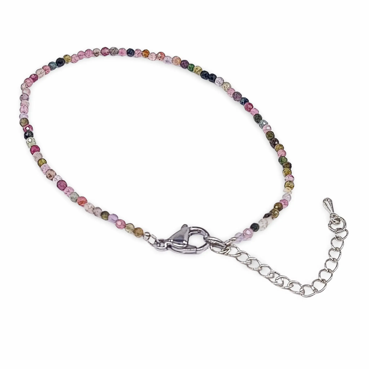 Bracelet - Mixed Tourmaline - Faceted - 2mm