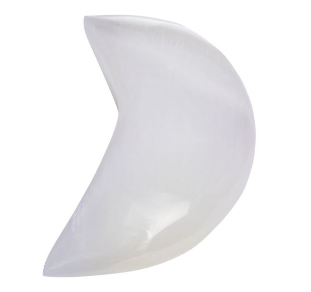 Stone - Selenite Moon Shape