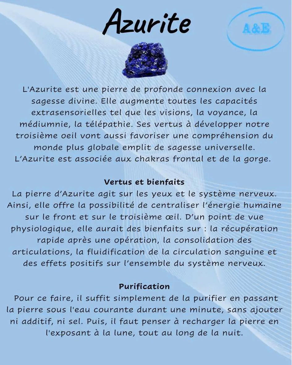 Descriptive Cards -Precious Stones & Crystals -Azurite Default Title