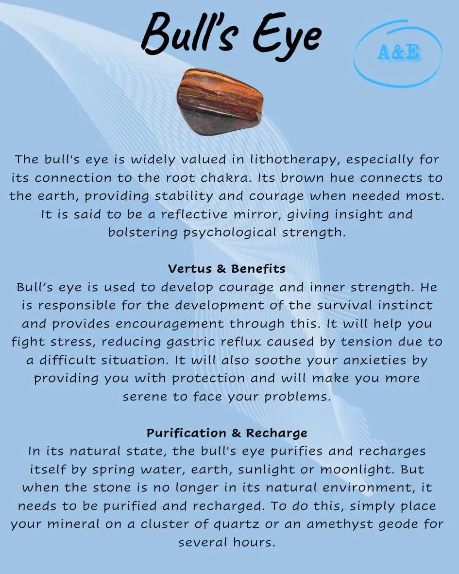 Descriptive Cards -Precious Stones & Crystals -Bull's Eye