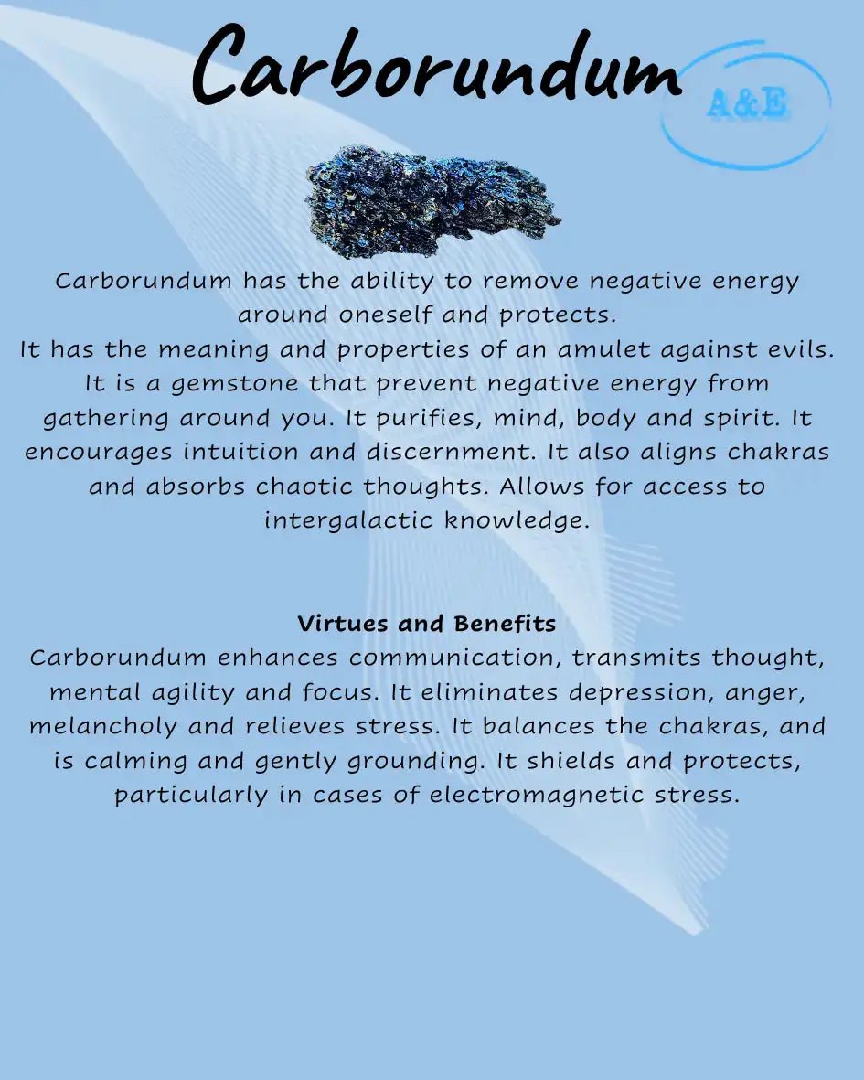 Descriptive Cards -Precious Stones & Crystals -Carborundum