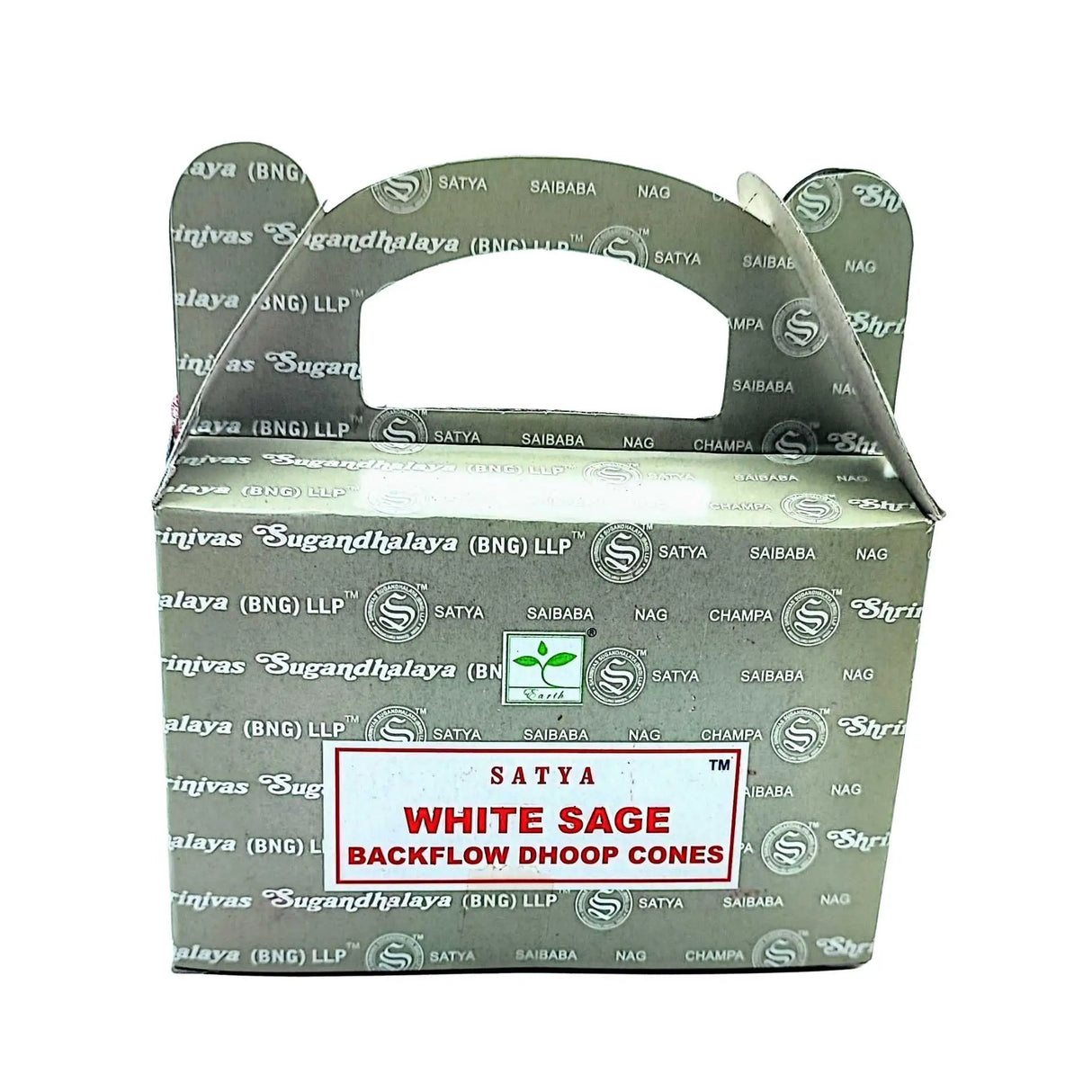 Incense -Satya -Backflow Cones -White Sage -24 Cones