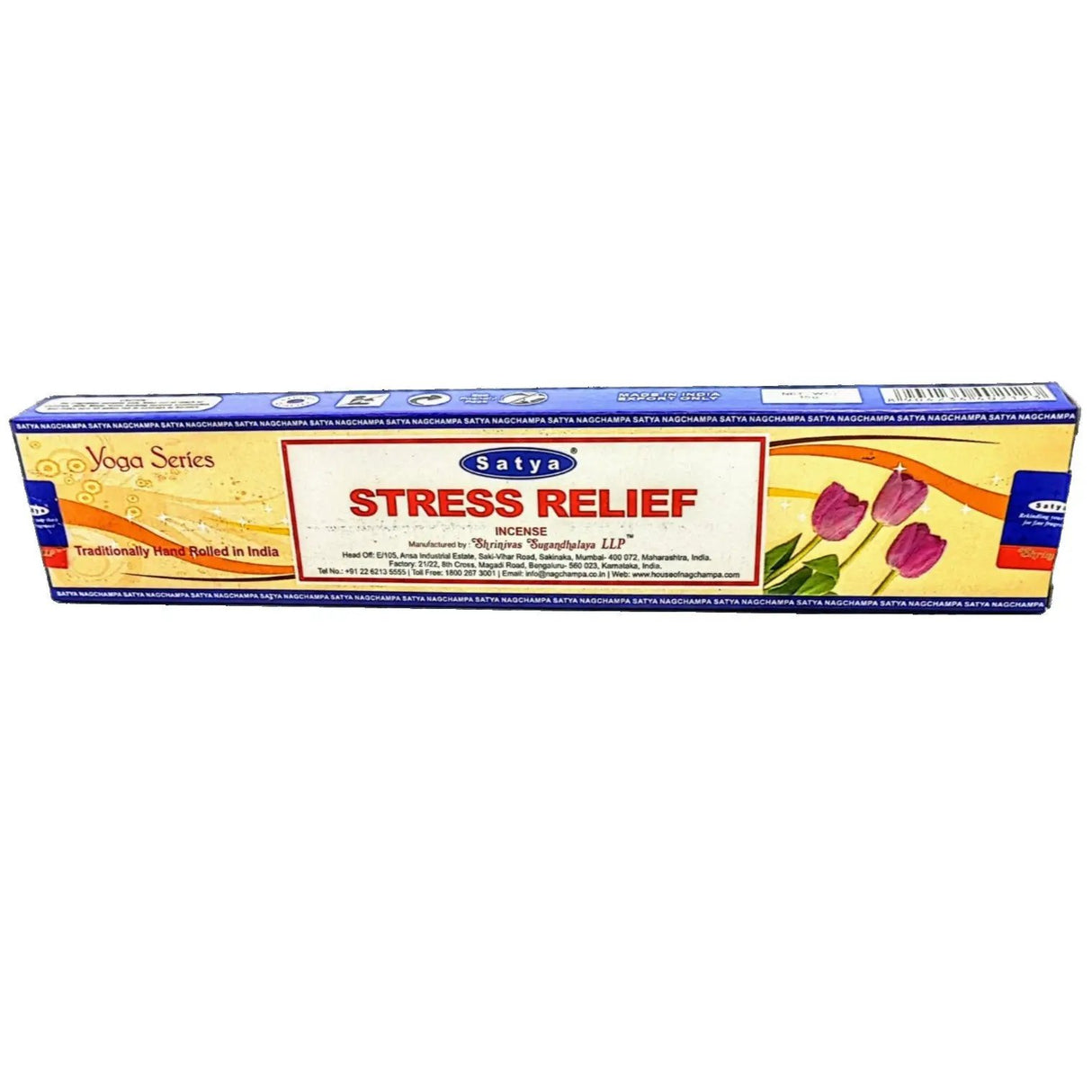 Incense Sticks -Satya -Stress Relief -Yoga Series -Box of 15g