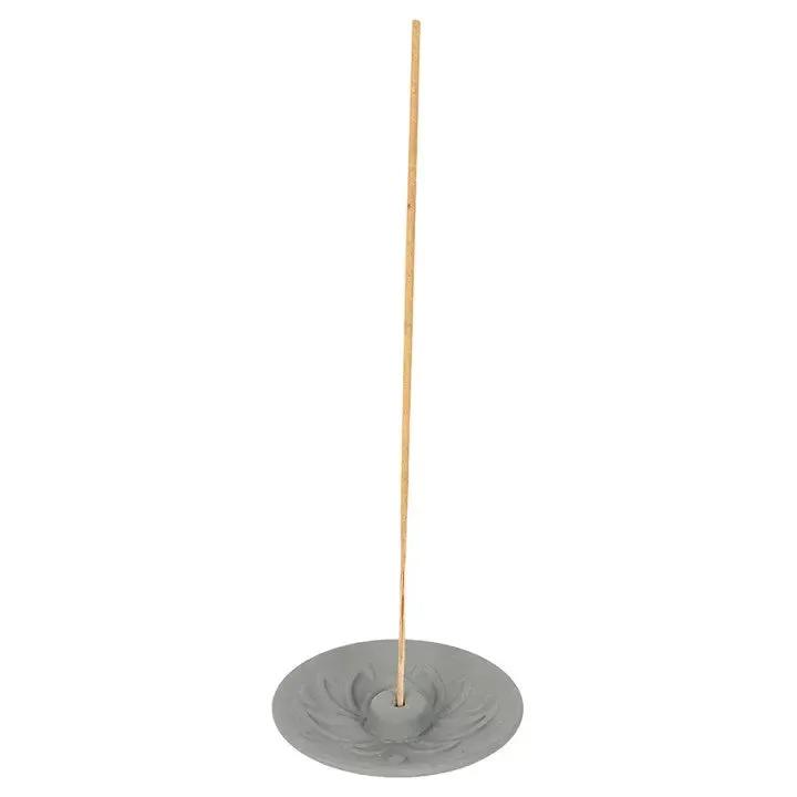 Incense Burner - Stick Holder - Terracotta - Grey Lotus