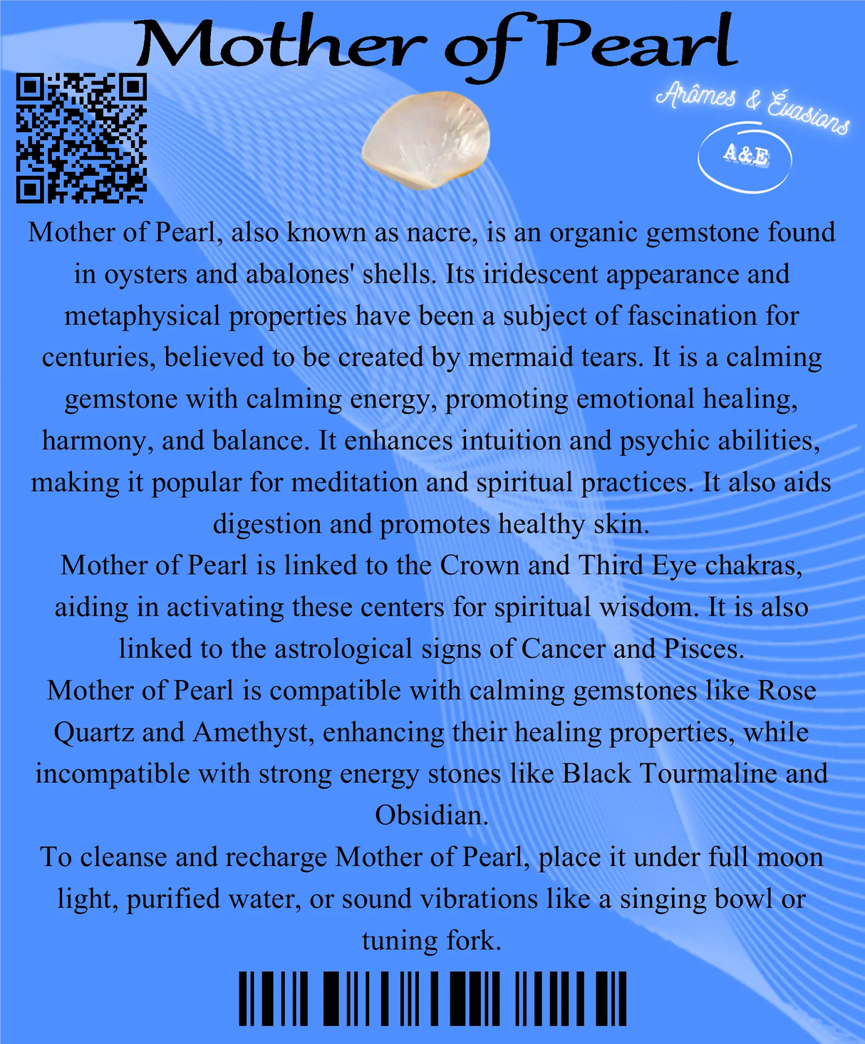 Descriptive Cards - Precious Stones & Crystals - Mother of Pearl
