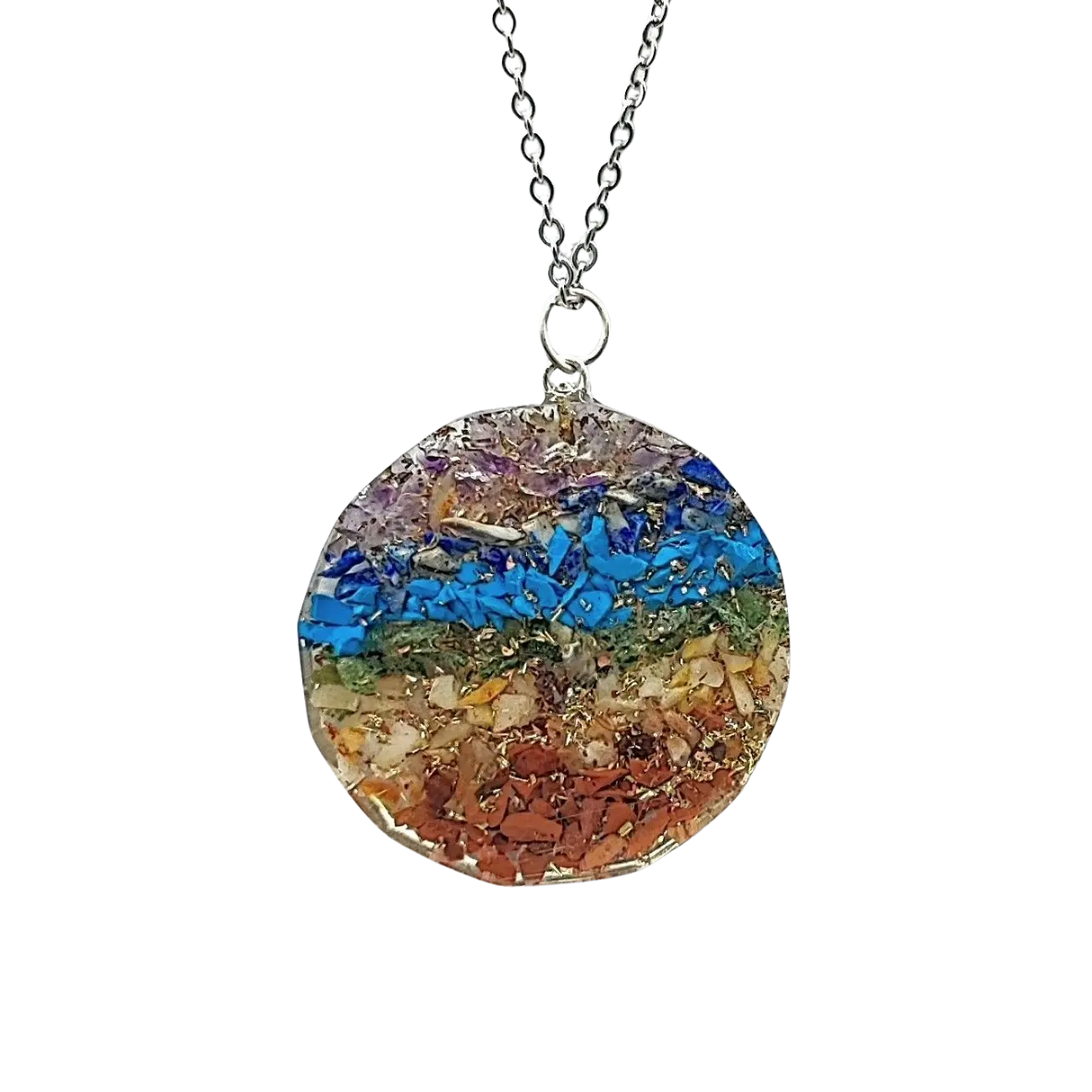 Necklace -Orgonite -Buddha -7 Chakras