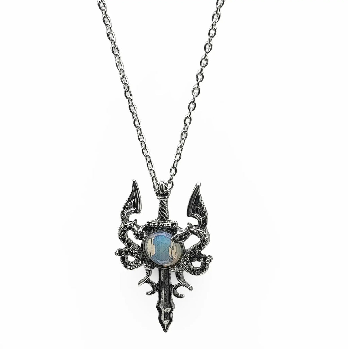 Necklace - Dragon Sword - Opalite