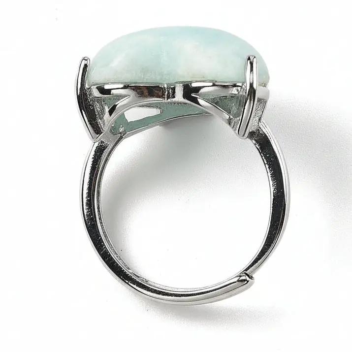 Ring - Hemimorphite - Heart Shape - Adjustable - Pür Sérénité