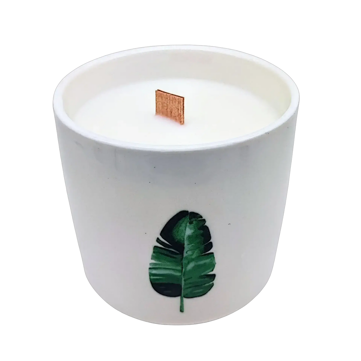 Scented Soy Candle - Botanical Garden - Lemon Honeysuckle Green Leaf 2