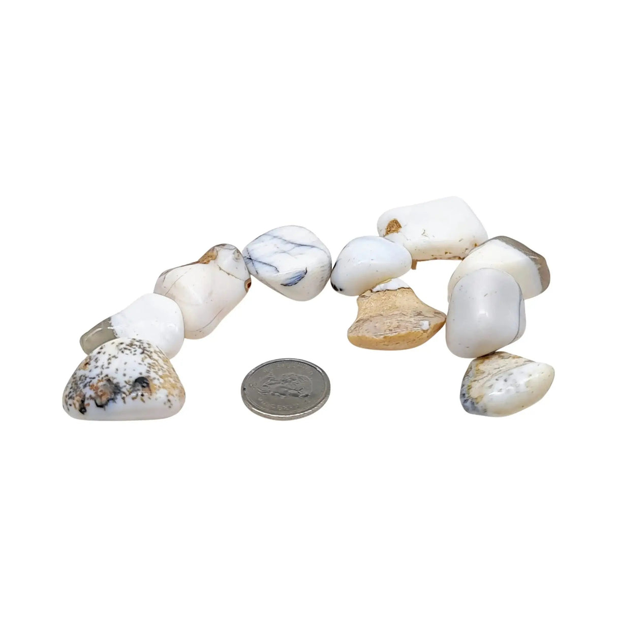 Stone -White Opal -Tumbled