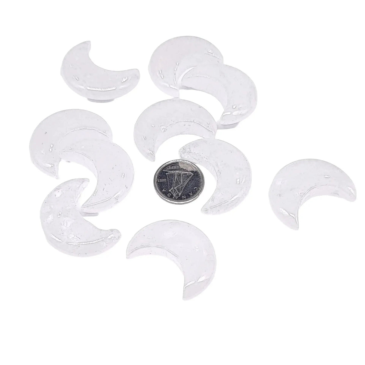 Stone -Natural Crystal Quartz -Sculpture -Moon