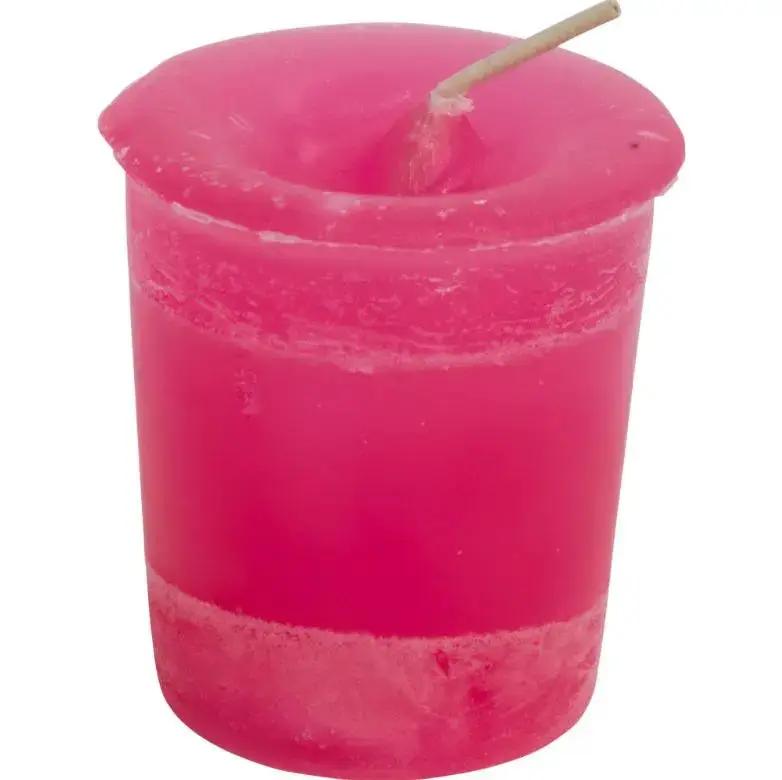 Votive Herbal - Scented Ritual Candle - Manifest a Miracle - Pink