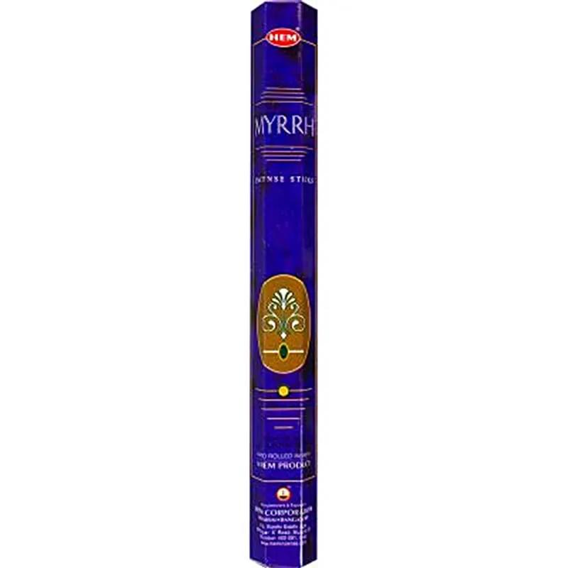 HEM Incense Sticks Myrrh 20-stick pack in deep blue box