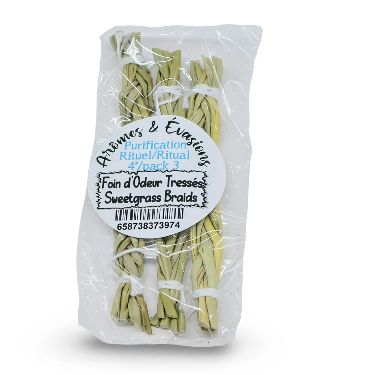 Incense - Sweetgrass Braids - 4" pack of 3