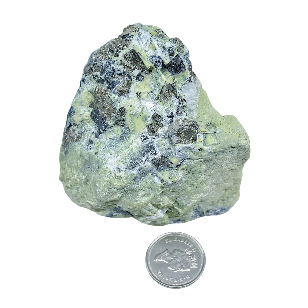Stone - Serpentine With Pyrite Inclusions - Peru - Rough - 121g