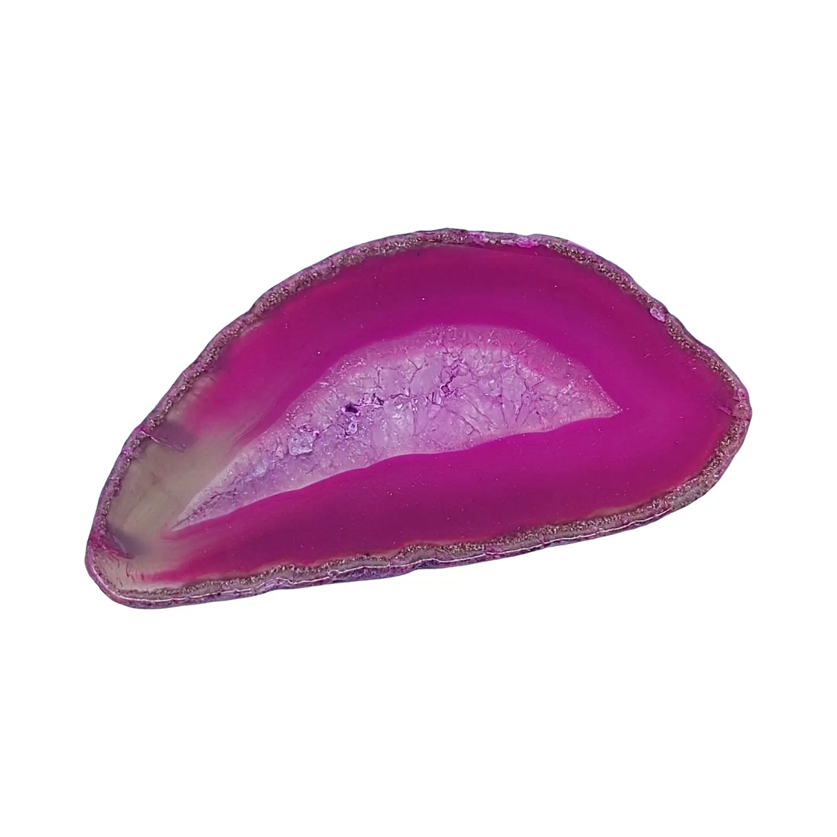 Stone - Pink Agate Geode Slice