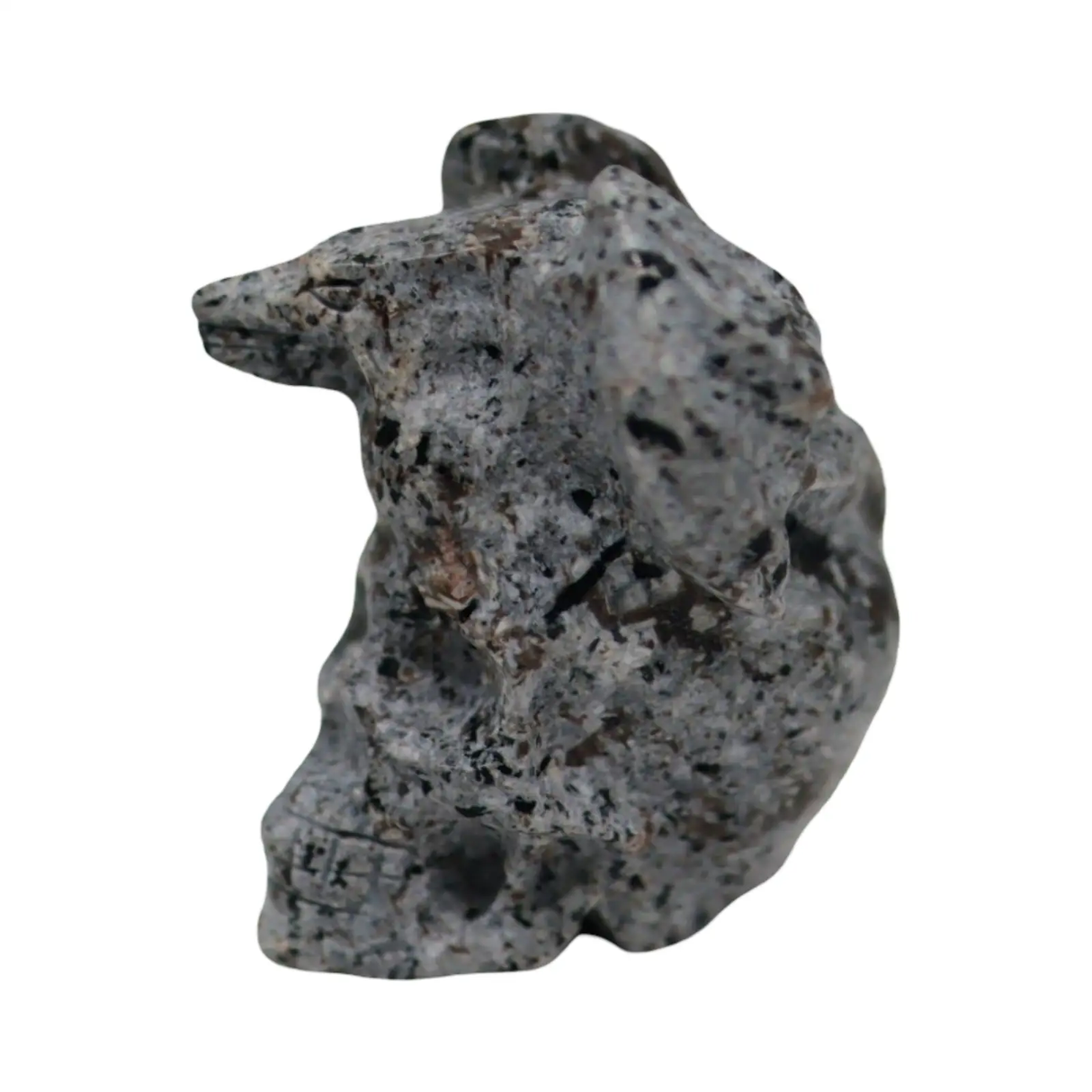 Stone - Natural Syenite Crystal - Sculpture - Skull - Pür Sérénité