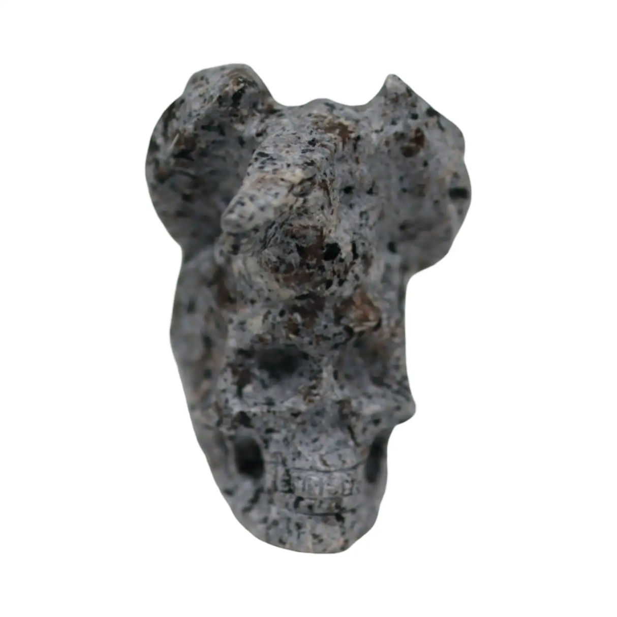 Stone - Natural Syenite Crystal - Sculpture - Skull - Pür Sérénité