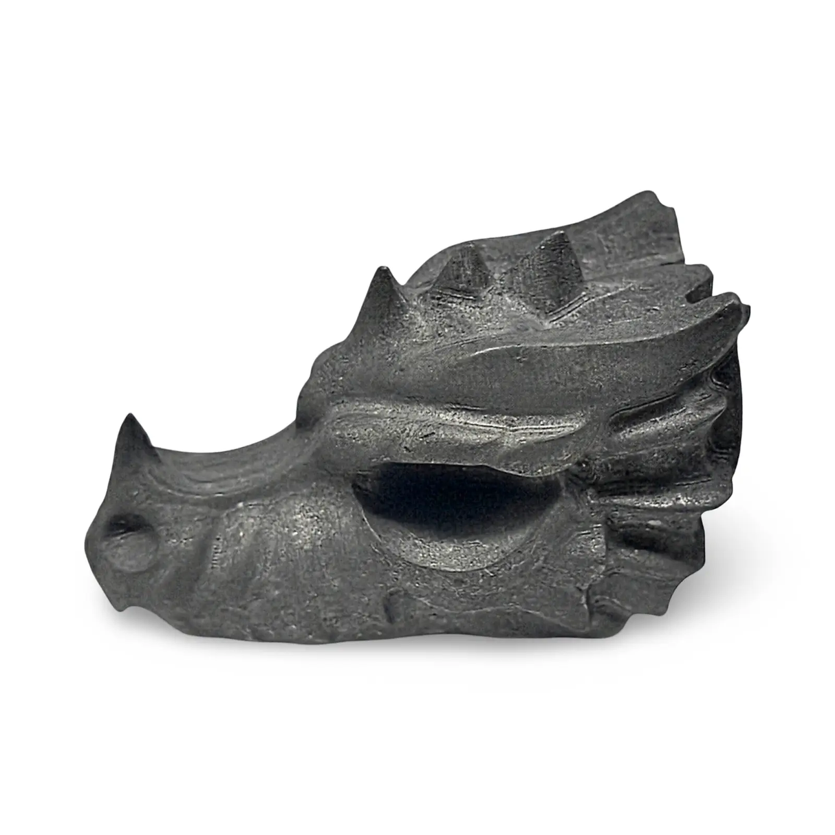 Dragon carved shungite stone by Pür Sérénité, 120g, 4in, Rocks & Fossils