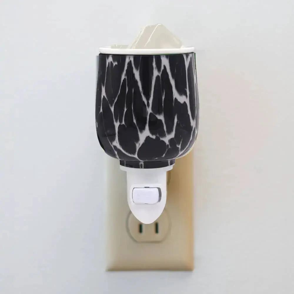 Diffuser - Electric Oil & Wax Cube Burner - Onyx Glass - Plug-In