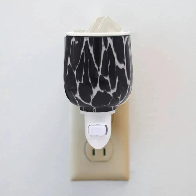 Diffuser - Electric Oil & Wax Cube Burner - Onyx Glass - Plug-In