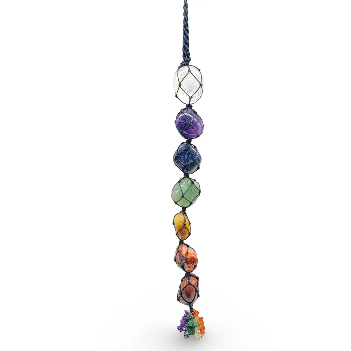 Home Decor -Stone Hanging -Natural 7 Chakras Mixed Stones