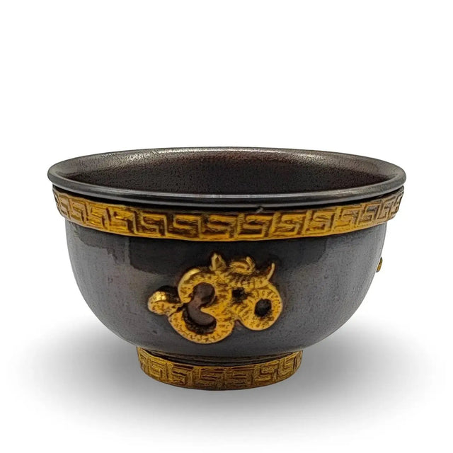 Smudging - Copper Bowl - Antique Finish - OM Symbol