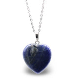 Necklace - Heart Shaped - Sodalite