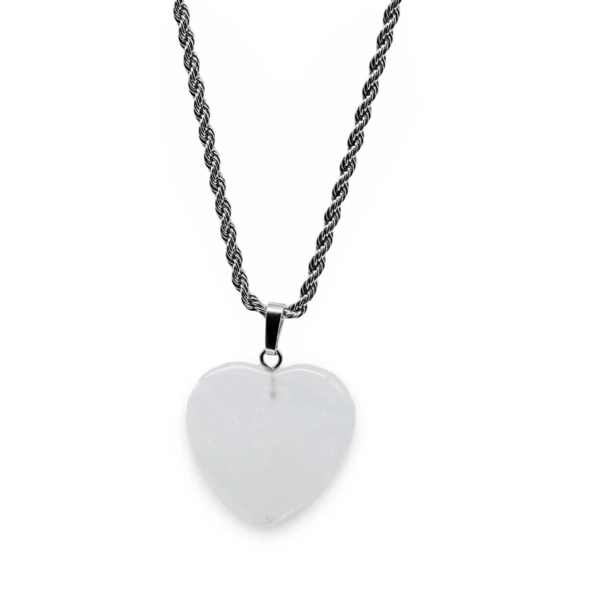 Necklace - Heart Shaped - Crystal Quartz
