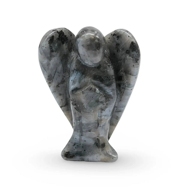 Stone - Natural Labradorite - Angel Sculpture - 2"