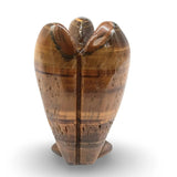 Stone - Natural Tiger Eye - Angel Sculpture - 2"