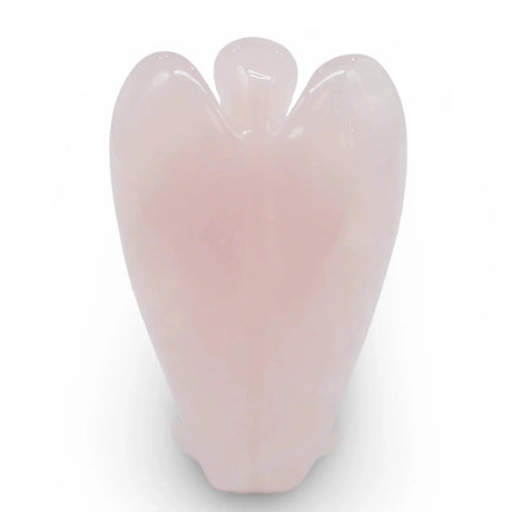 Stone - Natural Rose Quartz - Angel Sculpture - 2"