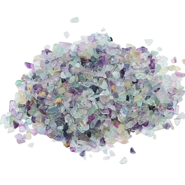 Stone - Tumbled Chips - Fluorite - 3 to 5mm 10 g