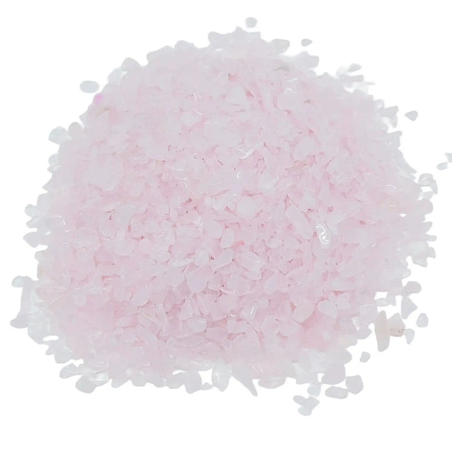 Stone - Tumbled Chips - Rose Quartz - 3-4mm 10 g