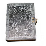 Wicca & Pagan - Leather Journal - Black Skull