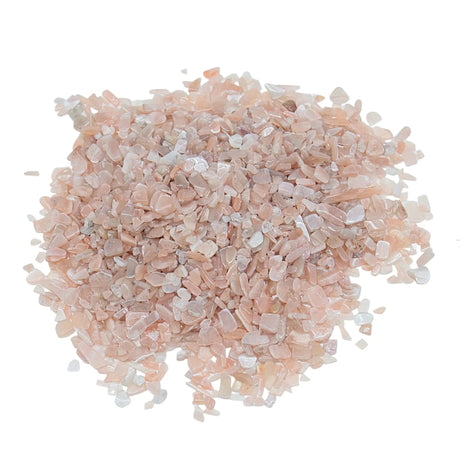 Stone - Tumbled Chips - Peach Moonstone - 3mm to 5mm