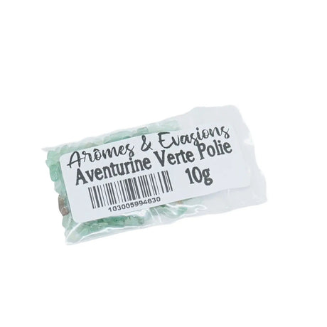 Stone - Tumbled Chips - Green Aventurine - 2 to 4mm 10 g