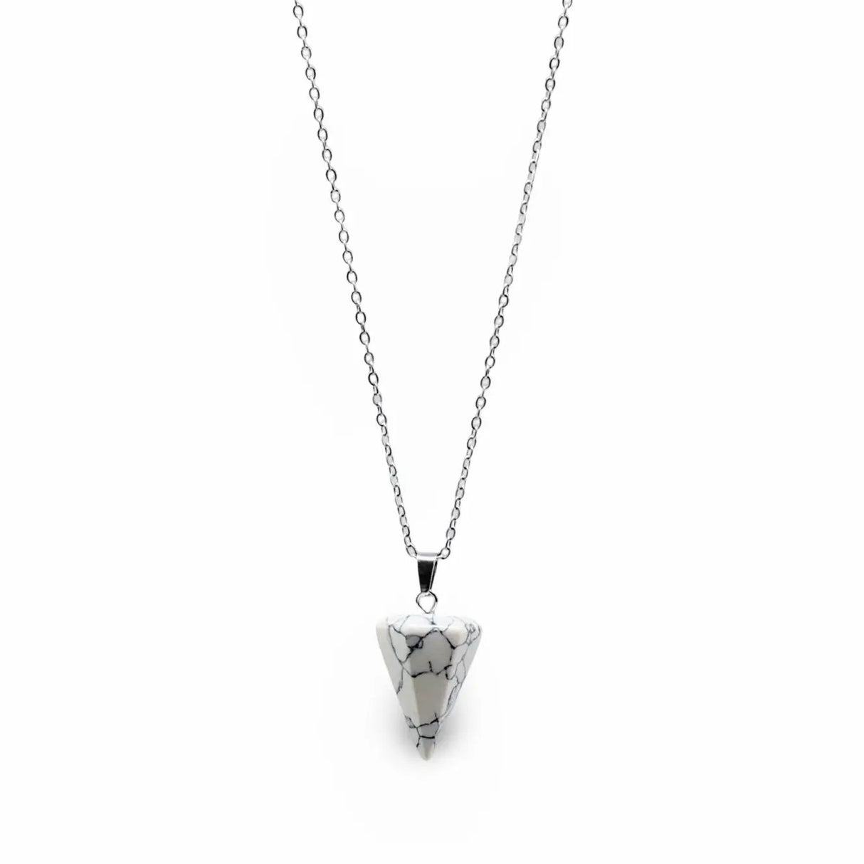 Necklace - Mini Cone - Howlite